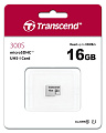 Карта памяти 16Gb Transcend 300S (microSDHC UHS-I/20Mb/s write, 95Mb/s read/нет) 