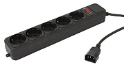 Сетевой фильтр для ИБП PC PET AP01006-E-BK (1.8м/5xEuro/черный/7А/1500Вт)