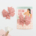 Заколка-бант розовый  Dream girl ()